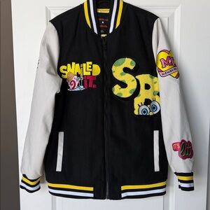 Members Only SpongeBob varsity jacket M